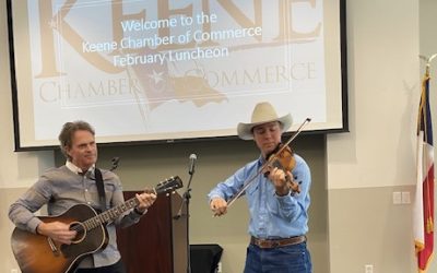 Robin Houghton and ridge roberts present program at chamber luncheon march 23